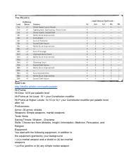 paladin hit points.